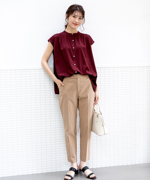 ANY SIS(エニィスィス)の「エアリーストレッチ テーパードパンツ(その他パンツ・レディース・ダルブルー系/ピンク系/ベージュ系/ネイビー系/ライトグリーン系/ホワイト系/ブラック系・1/2/3)」の17枚目の写真
