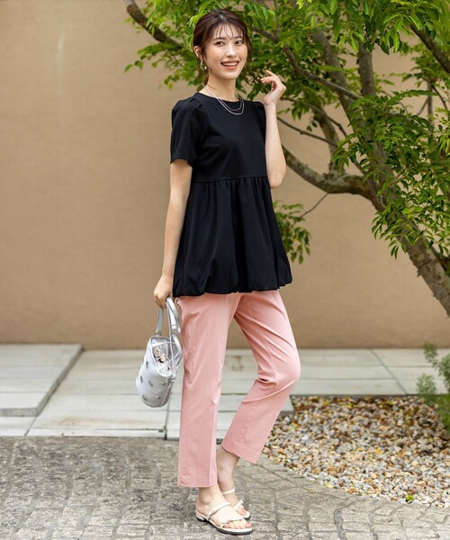 ANY SIS（エニィスィス）の「エアリーストレッチ テーパードパンツ（その他パンツ・レディース・ダルブルー系/ピンク系/ベージュ系/ネイビー系/ライトグリーン系/ホワイト系/ブラック系・1/2/3）」の11枚目の写真