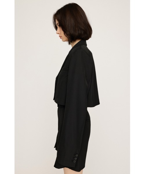 SLY（スライ）の「TAILOR 2P SET UP テイラー ツーピー セットアップ（テーラードジャケット・レディース・ブラック/ダークグレー・1/2）」の4枚目の写真