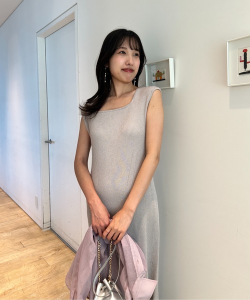 JUSGLITTY（ジャスグリッティー）の「フレンチラメリブワンピース