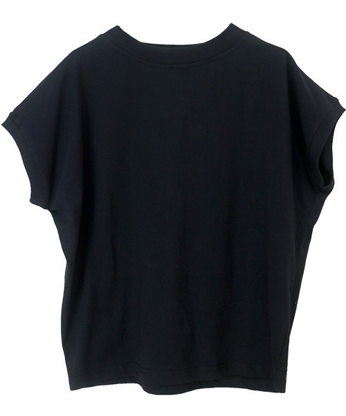 Aletta vita(アレッタビータ)の「リブ使いオーガニックコットンドルマンプルオーバー(Tシャツ/カットソー・レディース・ブラック/オフホワイト/グレイッシュベージュ・FREE)」の21枚目の写真