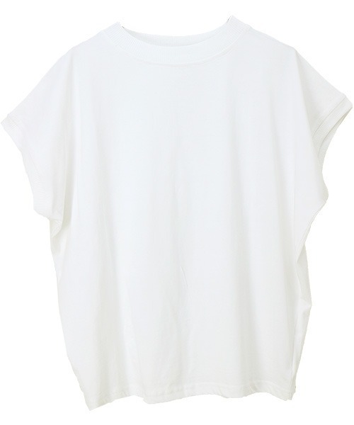 Aletta vita(アレッタビータ)の「リブ使いオーガニックコットンドルマンプルオーバー(Tシャツ/カットソー・レディース・ブラック/オフホワイト/グレイッシュベージュ・FREE)」の20枚目の写真