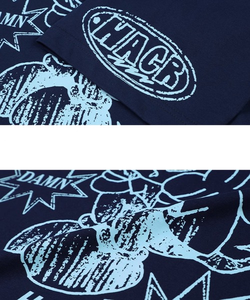 HARSH AND CRUEL（ハーシュアンドクルーエル）の「ストリートエンジェルグラフィックTシャツ オーバーサイズ ユニセックス HC25S2TP12【Harsh and Cruel】（Tシャツ/カットソー・メンズ・ホワイト/グレー/ブルー・L/M/XL）」の21枚目の写真