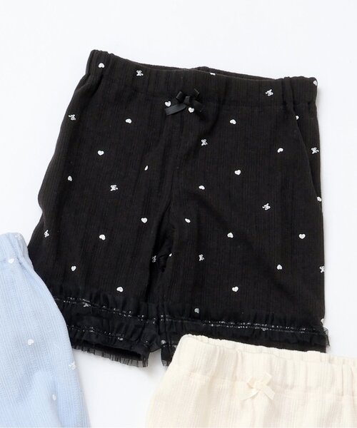 apres les cours(アプレレクール)の「ひんやりショートレギンス/7days Style pants(レギンス/スパッツ・キッズ・サックスブルー/アイボリー/ブラック・130/120/110/100/90/80)」の3枚目の写真