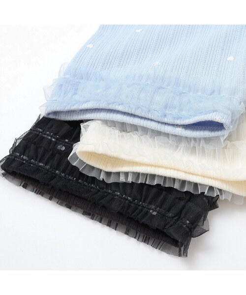 apres les cours(アプレレクール)の「ひんやりショートレギンス/7days Style pants(レギンス/スパッツ・キッズ・サックスブルー/アイボリー/ブラック・130/120/110/100/90/80)」の6枚目の写真