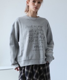 メッセージデザインスウェットトップス
