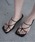 AmeriiAj́uMEDI ENAMEL STRAP THONG SANDALSiT_jvbubN