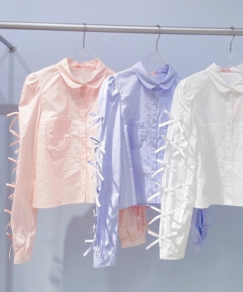 lilLilly - ピンクセーラーカラーシャツ　リルリリー 10-163763.jpg