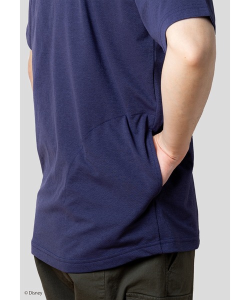 Disney（ディズニー）の「Disney Collection アクティブメッシュバックポケットTシャツ（Tシャツ/カットソー・メンズ・ダークパープル/ブラック/ライトグレー・SMALL/LARGE/MEDIUM/X-LARGE）」の5枚目の写真