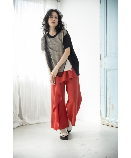 OSMOSIS(オズモーシス)の「ドロストチュールニットプルオーバー(ニット/セーター・レディース・ブラック/ブラック系その他/ブルー系その他・ONE SIZE)」の7枚目の写真