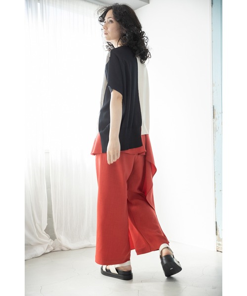 OSMOSIS(オズモーシス)の「ドロストチュールニットプルオーバー(ニット/セーター・レディース・ブラック/ブラック系その他/ブルー系その他・ONE SIZE)」の8枚目の写真