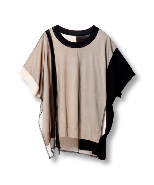 OSMOSIS(オズモーシス)の「ドロストチュールニットプルオーバー(ニット/セーター・レディース・ブラック/ブラック系その他/ブルー系その他・ONE SIZE)」の5枚目の写真