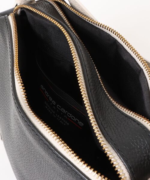 andrea cardone（アンドレアカルドネ）の「【andrea cardone】バイカラーショルダーBAG（ショルダーバッグ・レディース・ネイビー/ホワイト・FREE）」の6枚目の写真