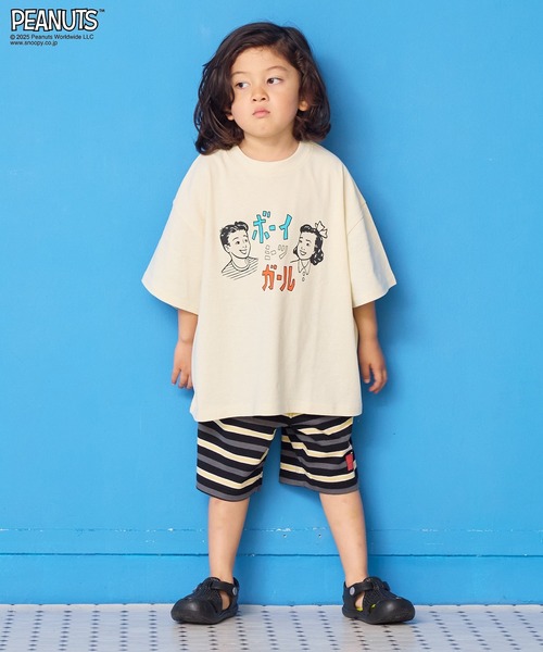 Life Support Products（ライフサポートプロダクツ）の「ジャパニーズプリントワイドTee（Tシャツ/カットソー・キッズ・イエロー/ブラック/アイボリー/杢グレー/ブルー/オフホワイト・100/150/140/120/110/130/80/90/95）」の18枚目の写真