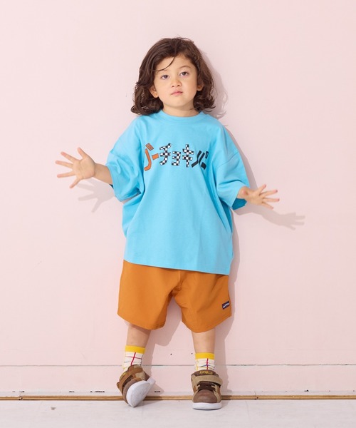 Life Support Products（ライフサポートプロダクツ）の「ジャパニーズプリントワイドTee（Tシャツ/カットソー・キッズ・イエロー/ブラック/アイボリー/杢グレー/ブルー/オフホワイト・100/150/140/120/110/130/80/90/95）」の14枚目の写真