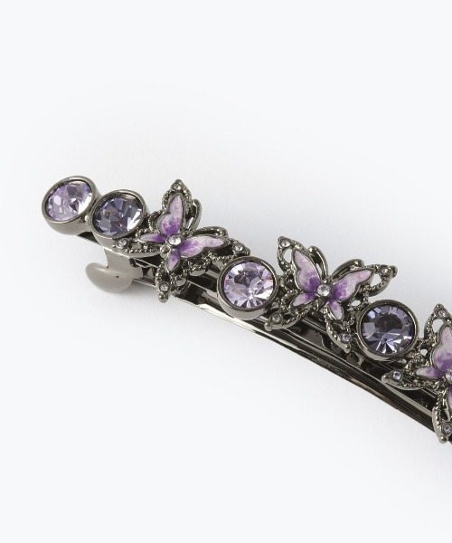 ANNA SUI(アナスイ)の「蝶モチーフ バレッタ(バレッタ/ヘアクリップ・レディース・パープル・FREE)」の3枚目の写真