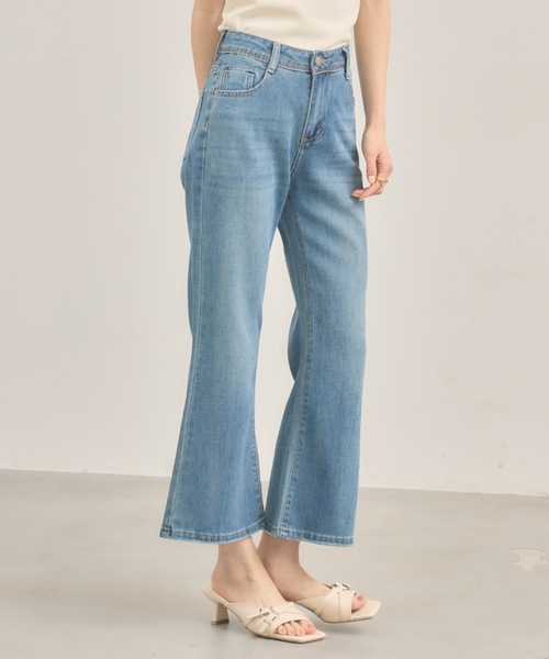 NEUNA（ヌナ）の「クロップドデニムパンツ（デニムパンツ・レディース・ブルー/ライトブルー・LARGE/MEDIUM）」の22枚目の写真