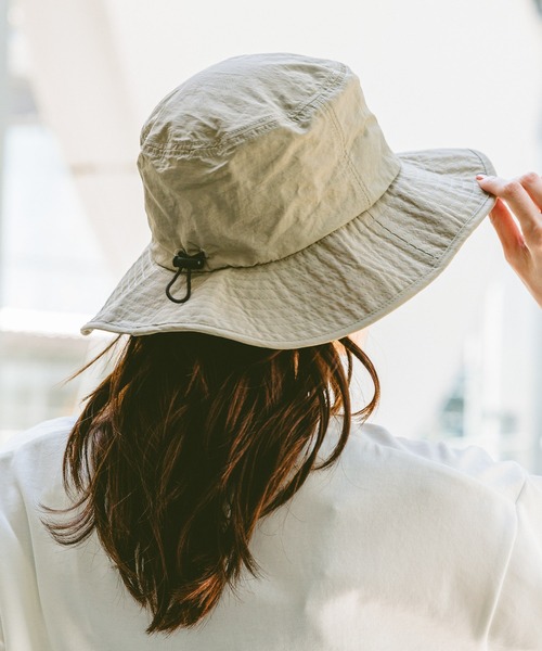 GLOBAL WORK(グローバルワーク)の「UV遮熱撥水洗えるハット/326596(ハット・レディース・グレー/ベージュ/ブラック/アイボリー/カーキ・FREE)」の9枚目の写真