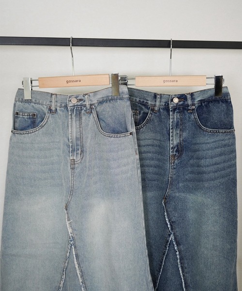 gossara(ゴサラ)の「リメイク風マーメイドSK(デニムスカート・レディース・ライトブルー/ブルー・SMALL/MEDIUM)」の6枚目の写真