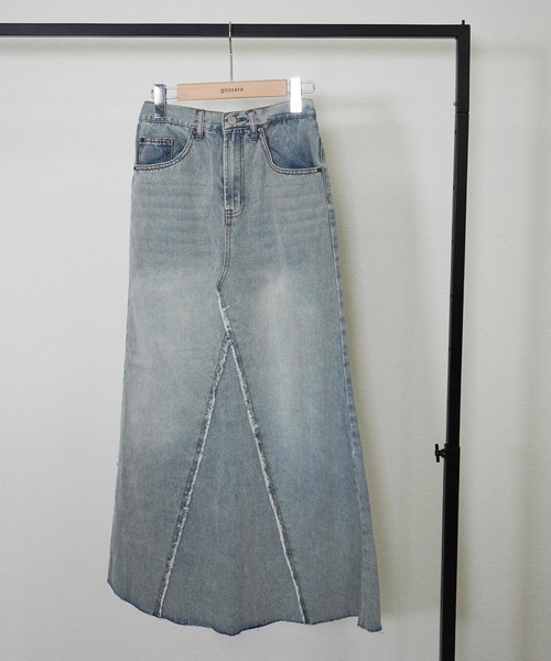 gossara(ゴサラ)の「リメイク風マーメイドSK(デニムスカート・レディース・ライトブルー/ブルー・SMALL/MEDIUM)」の7枚目の写真