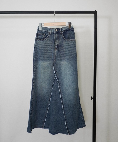 gossara(ゴサラ)の「リメイク風マーメイドSK(デニムスカート・レディース・ライトブルー/ブルー・SMALL/MEDIUM)」の8枚目の写真