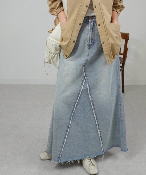 gossara(ゴサラ)の「リメイク風マーメイドSK(デニムスカート・レディース・ライトブルー/ブルー・SMALL/MEDIUM)」の16枚目の写真