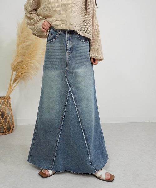 gossara(ゴサラ)の「リメイク風マーメイドSK(デニムスカート・レディース・ライトブルー/ブルー・SMALL/MEDIUM)」の18枚目の写真