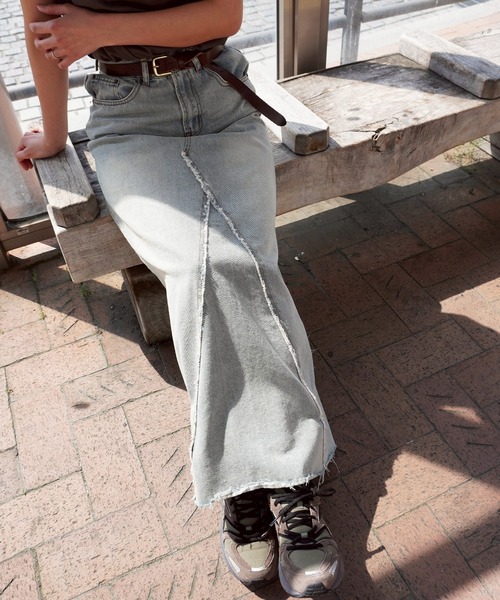 gossara(ゴサラ)の「リメイク風マーメイドSK(デニムスカート・レディース・ライトブルー/ブルー・SMALL/MEDIUM)」の11枚目の写真