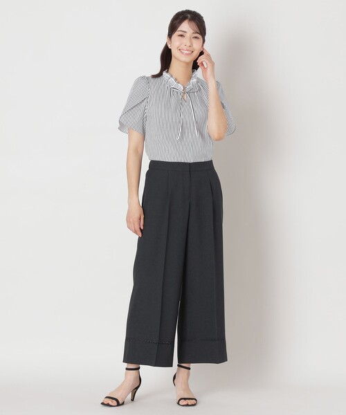 TO BE CHIC(トゥー ビー シック)の「カラミストライプ シャツブラウス(シャツ/ブラウス・レディース・ブルー/ダークネイビー/ピンク系その他2・42/40/38)」の6枚目の写真