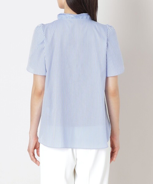 TO BE CHIC(トゥー ビー シック)の「カラミストライプ シャツブラウス(シャツ/ブラウス・レディース・ブルー/ダークネイビー/ピンク系その他2・42/40/38)」の9枚目の写真