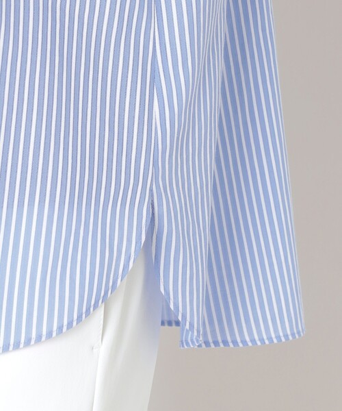 TO BE CHIC(トゥー ビー シック)の「カラミストライプ シャツブラウス(シャツ/ブラウス・レディース・ブルー/ダークネイビー/ピンク系その他2・42/40/38)」の11枚目の写真