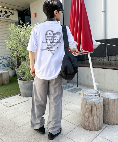 KANGOL（カンゴール）の「【KANGOL】別注オーバーサイズバックプリントTシャツ ワンポイント サークルロゴ ラグラン 男女兼用（Tシャツ/カットソー・メンズ・ホワイト/ブラック/ホワイト系その他/ブラック系その他・M/L）」の6枚目の写真