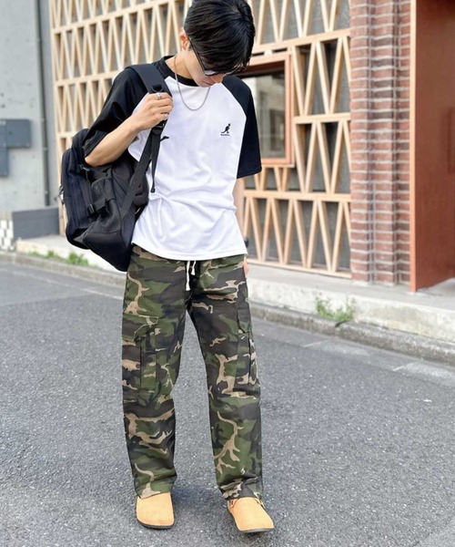 KANGOL（カンゴール）の「【KANGOL】別注オーバーサイズバックプリントTシャツ ワンポイント サークルロゴ ラグラン 男女兼用（Tシャツ/カットソー・メンズ・ホワイト/ブラック/ホワイト系その他/ブラック系その他・M/L）」の7枚目の写真