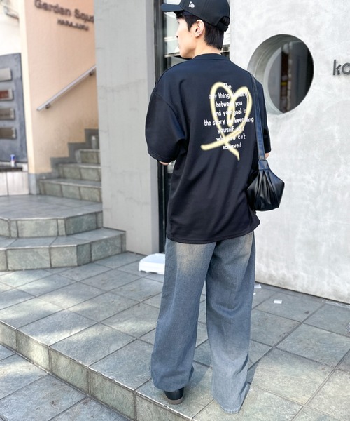 KANGOL（カンゴール）の「【KANGOL】別注オーバーサイズバックプリントTシャツ ワンポイント サークルロゴ ラグラン 男女兼用（Tシャツ/カットソー・メンズ・ホワイト/ブラック/ホワイト系その他/ブラック系その他・M/L）」の9枚目の写真