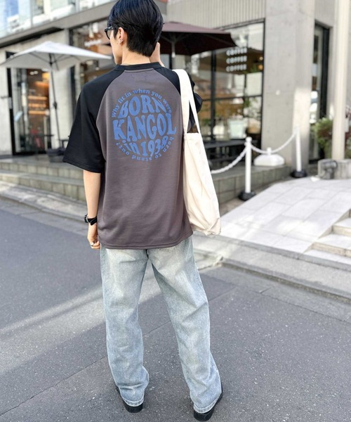 KANGOL（カンゴール）の「【KANGOL】別注オーバーサイズバックプリントTシャツ ワンポイント サークルロゴ ラグラン 男女兼用（Tシャツ/カットソー・メンズ・ホワイト/ブラック/ホワイト系その他/ブラック系その他・M/L）」の11枚目の写真