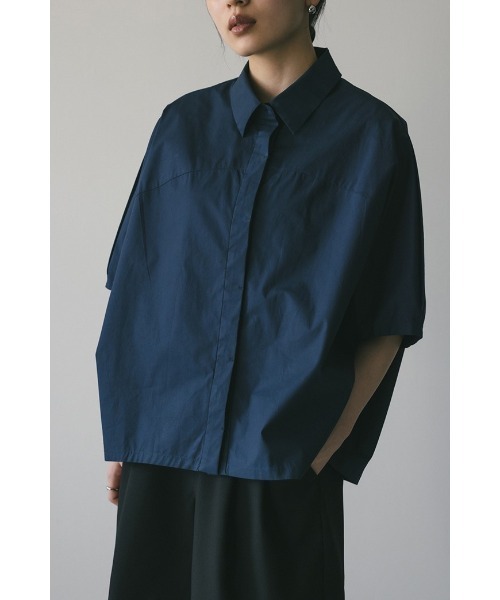 STYLEMIXER(スタイルミキサー)の「テントスリーブルーズシャツ 【春服】新作(シャツ/ブラウス・レディース・ネイビー/ホワイト/サックスブルー・FREE)」の2枚目の写真