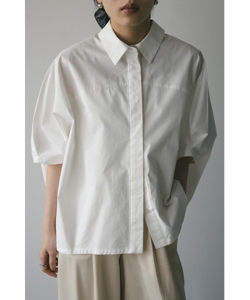 STYLEMIXER(スタイルミキサー)の「テントスリーブルーズシャツ 【春服】新作(シャツ/ブラウス・レディース・ネイビー/ホワイト/サックスブルー・FREE)」の1枚目の写真