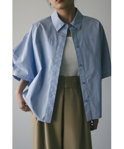 STYLEMIXER(スタイルミキサー)の「テントスリーブルーズシャツ 【春服】新作(シャツ/ブラウス・レディース・ネイビー/ホワイト/サックスブルー・FREE)」の3枚目の写真