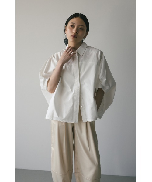 STYLEMIXER(スタイルミキサー)の「テントスリーブルーズシャツ 【春服】新作(シャツ/ブラウス・レディース・ネイビー/ホワイト/サックスブルー・FREE)」の8枚目の写真