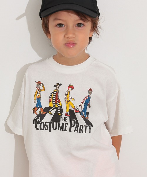 Ocean&Ground（オーシャン&グラウンド）の「COSTUME PARTYプリントＴシャツ（Tシャツ/カットソー・キッズ・ホワイト/ブラック・80/90/95/100/110/120/130/140）」の2枚目の写真