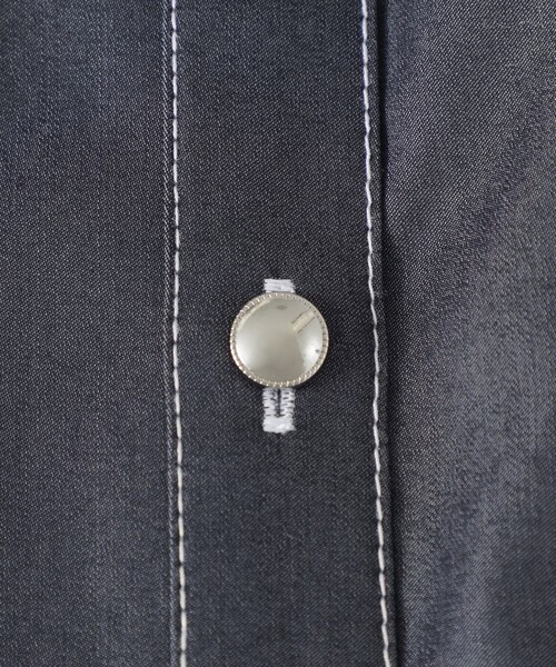 LOVELESS（ラブレス）の「バックスカーフノースリーブワンピース（シャツワンピース・レディース・ネイビー・36/38/34）」の11枚目の写真