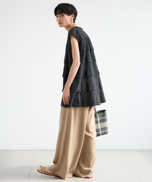 BARNYARDSTORM（バンヤードストーム）の「BARNYARDSTORM / ローンフレアブラウス（シャツ/ブラウス・レディース・ホワイト/ブラック・FREE）」の17枚目の写真