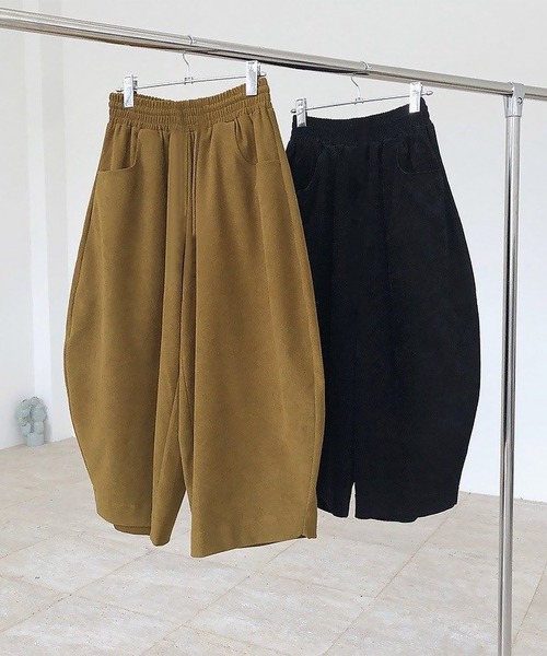 blackdia ocean(ブラックダイヤオーシャン)の「blackdia ocean クロップドコクーンパンツ(その他パンツ・レディース・ブラック/ベージュ/ブラウン・LARGE/MEDIUM)」の7枚目の写真