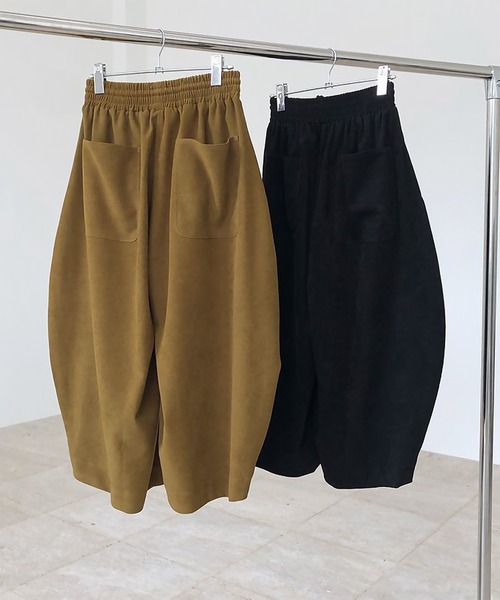 blackdia ocean(ブラックダイヤオーシャン)の「blackdia ocean クロップドコクーンパンツ(その他パンツ・レディース・ブラック/ベージュ/ブラウン・LARGE/MEDIUM)」の6枚目の写真