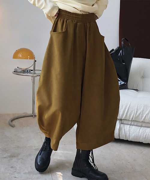 blackdia ocean(ブラックダイヤオーシャン)の「blackdia ocean クロップドコクーンパンツ(その他パンツ・レディース・ブラック/ベージュ/ブラウン・LARGE/MEDIUM)」の13枚目の写真