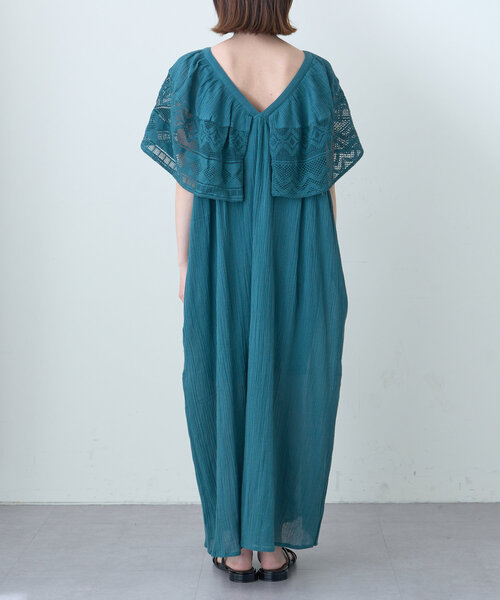 CIAOPANIC TYPY（チャオパニックティピー）の「【WEB限定】【india】肩レース2WAYワンピース（ワンピース・レディース・グリーン/アイボリー/ブラック・ONE SIZE）」の10枚目の写真