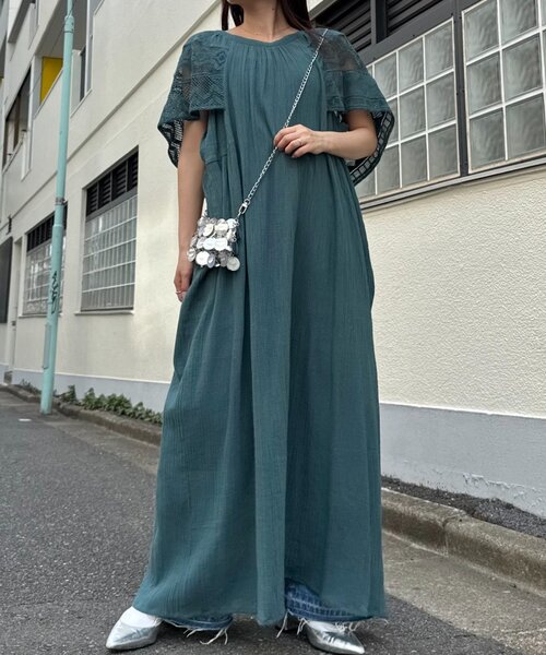 CIAOPANIC TYPY（チャオパニックティピー）の「【WEB限定】【india】肩レース2WAYワンピース（ワンピース・レディース・グリーン/アイボリー/ブラック・ONE SIZE）」の20枚目の写真