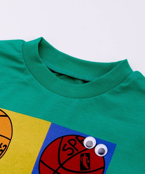 Ocean&Ground(オーシャン&グラウンド)の「接触冷感Mr.DUNKTシャツ(Tシャツ/カットソー・キッズ・グリーン/ホワイト・80/90/100/110/120/130/140)」の8枚目の写真