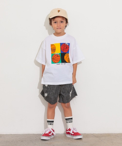 Ocean&Ground(オーシャン&グラウンド)の「接触冷感Mr.DUNKTシャツ(Tシャツ/カットソー・キッズ・グリーン/ホワイト・80/90/100/110/120/130/140)」の15枚目の写真