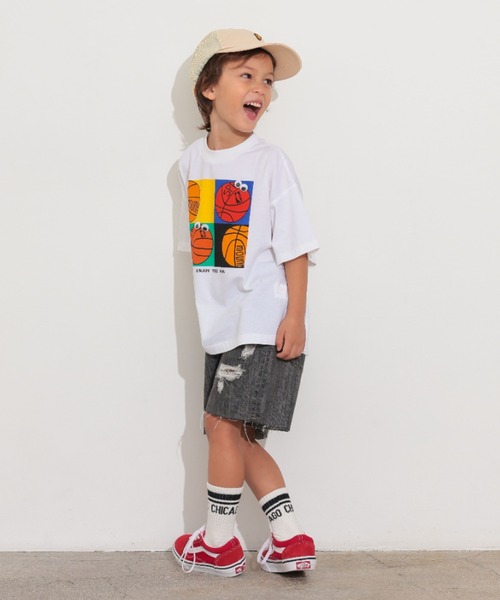 Ocean&Ground(オーシャン&グラウンド)の「接触冷感Mr.DUNKTシャツ(Tシャツ/カットソー・キッズ・グリーン/ホワイト・80/90/100/110/120/130/140)」の13枚目の写真